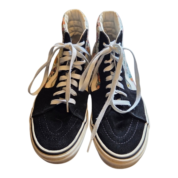 Vans Womans Sk8-hi Sneakers Wirh Quilted Floral And Suede Paneling Size 7.5 - Picture 3 of 10